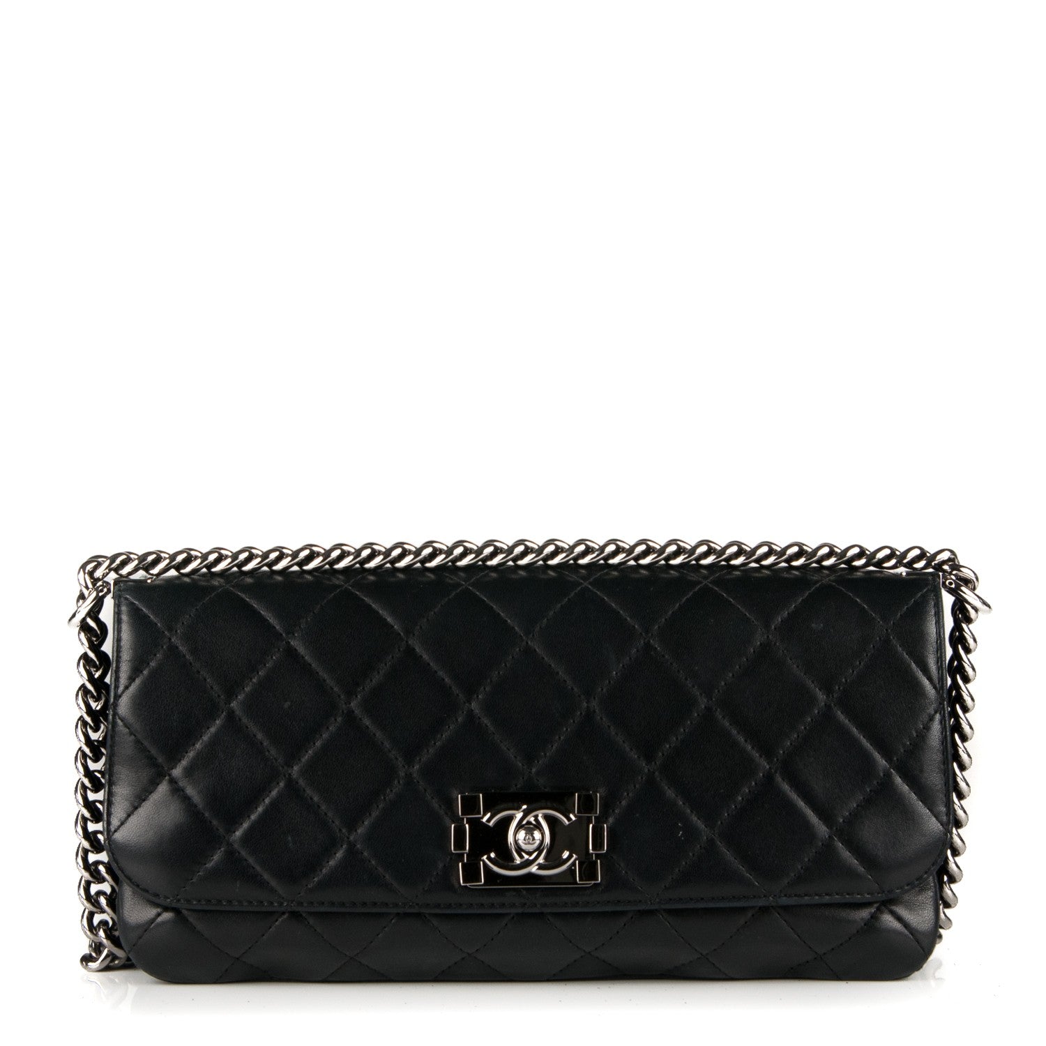Chanel Lambskin Quilted Soft Boy Flap Black 1 of 7