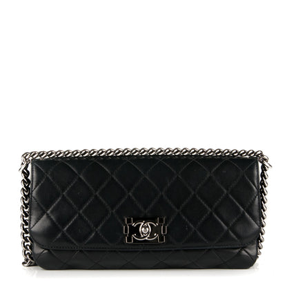 Chanel Lambskin Quilted Soft Boy Flap Black 1 of 7