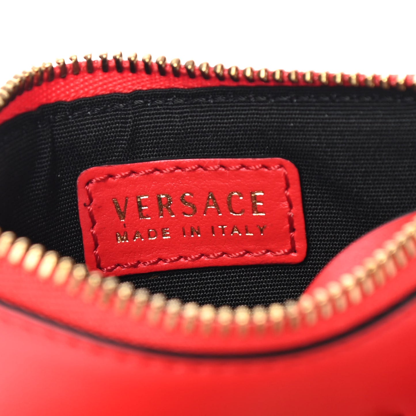 Nappa Virtus V Zip Pouch Card Holder Red