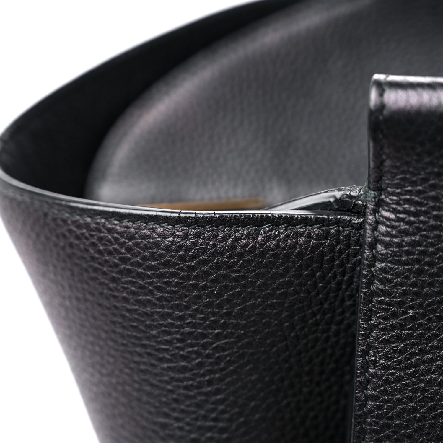 Salvatore Ferragamo Grained Calfskin Bitter Pocket Tote Black 15 of 15