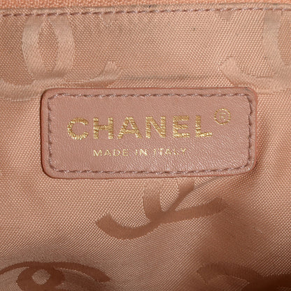 Chanel Straw Raffia Tote Pink 7 of 9