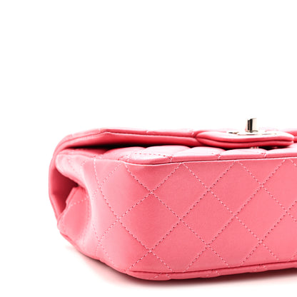 Chanel Lambskin Quilted Mini Rectangular Flap Pink 9 of 10