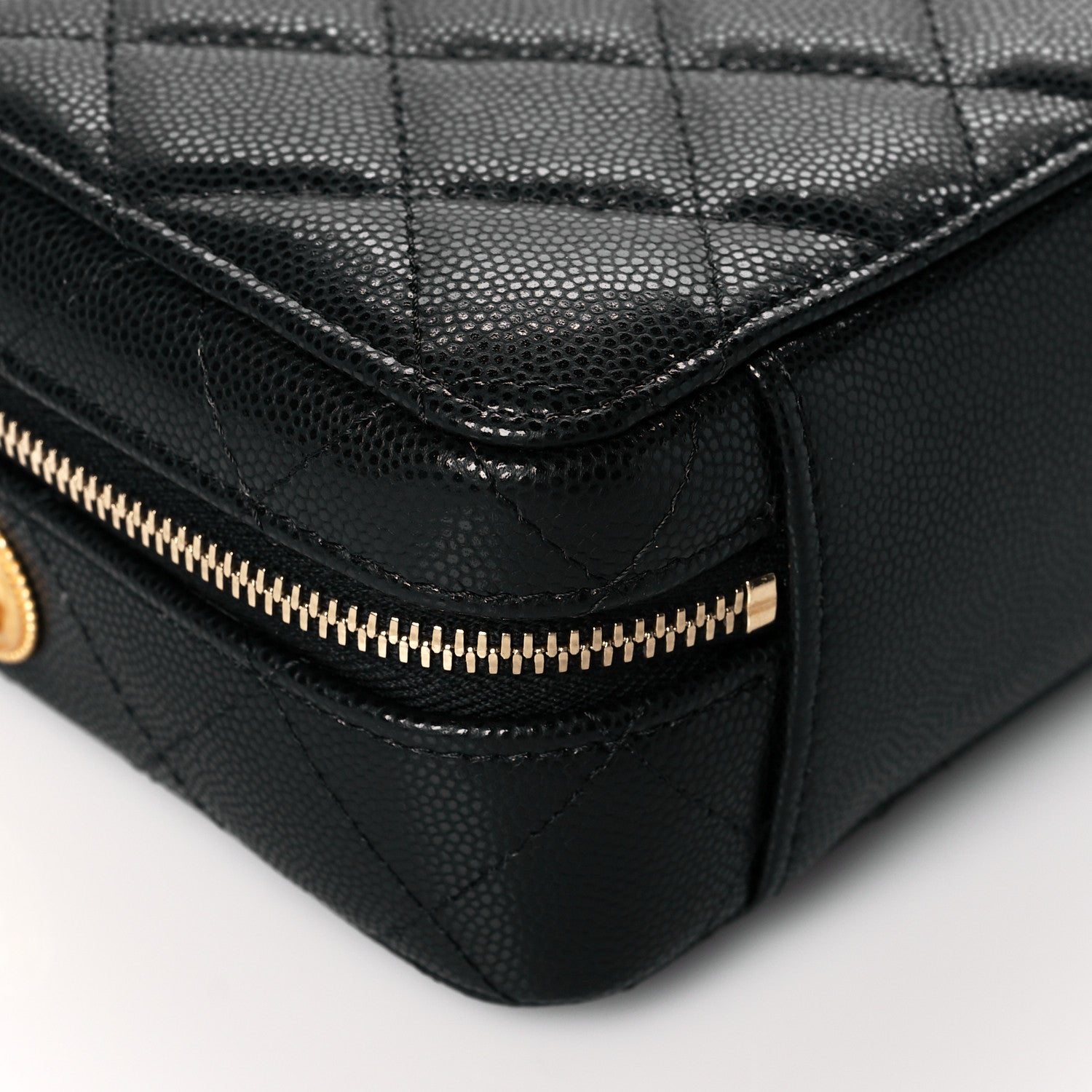 Chanel Caviar Quilted Twist Your Buttons Clutch With Chain Black 8 of 9