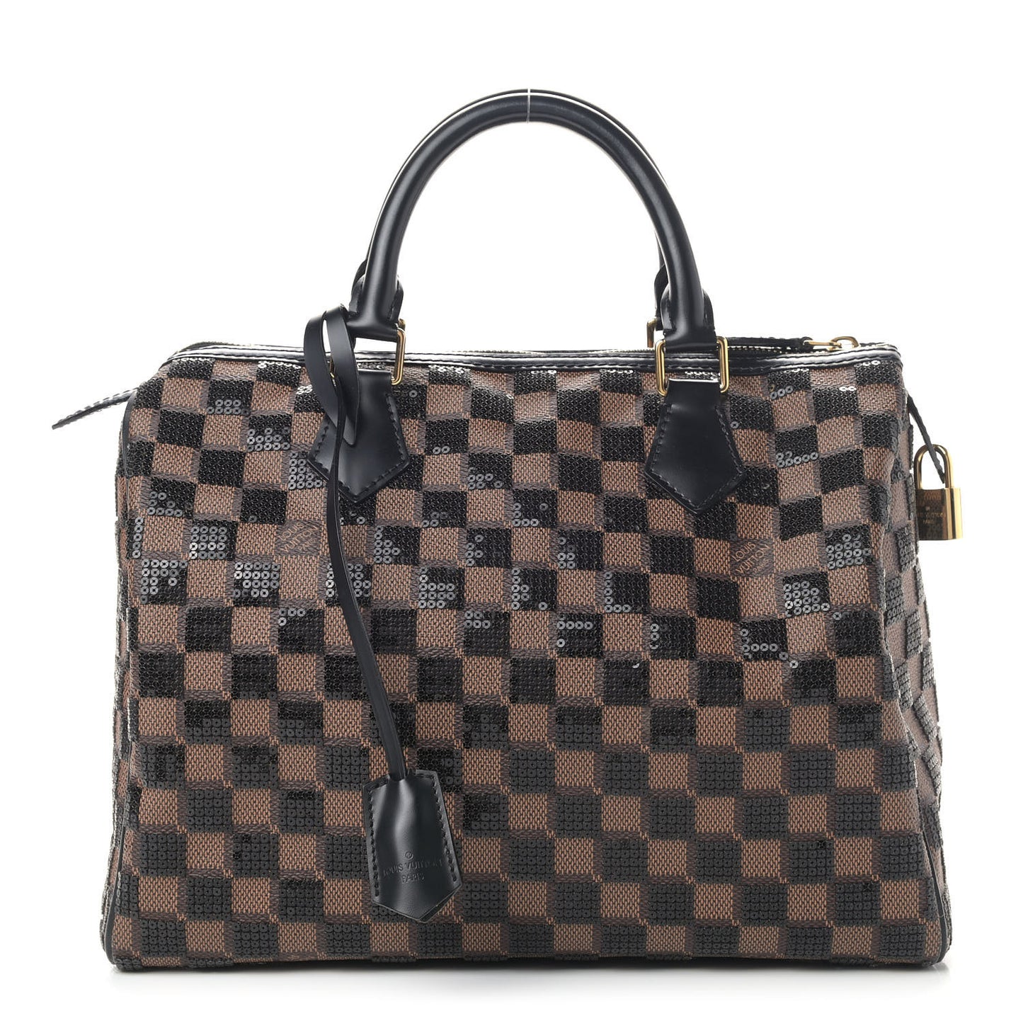Damier Paillettes Speedy 30 Black