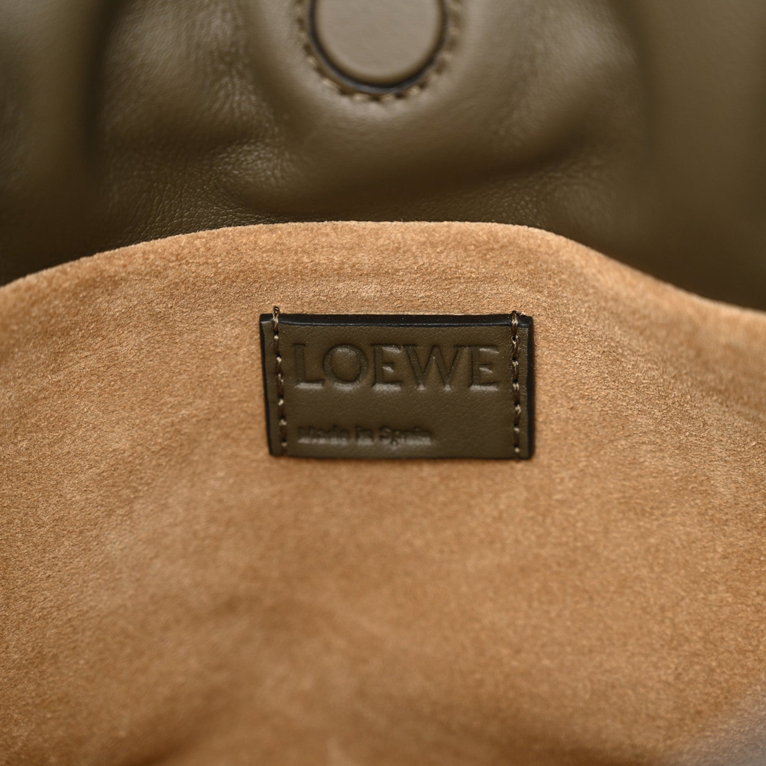 Loewe Calfskin Mini Flamenco Knot Clutch Vintage Khaki 5 of 11