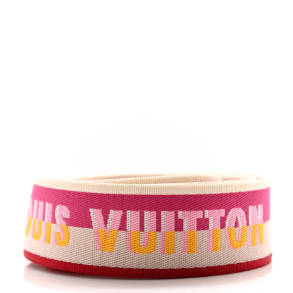 Louis Vuitton Jacquard Speedy Bandouliere 20 Shoulder Strap Fuchsia 2 of 3