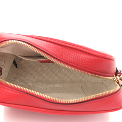 Gucci Pebbled Calfskin Small Soho Disco Bag Tabasco Red 5 of 10