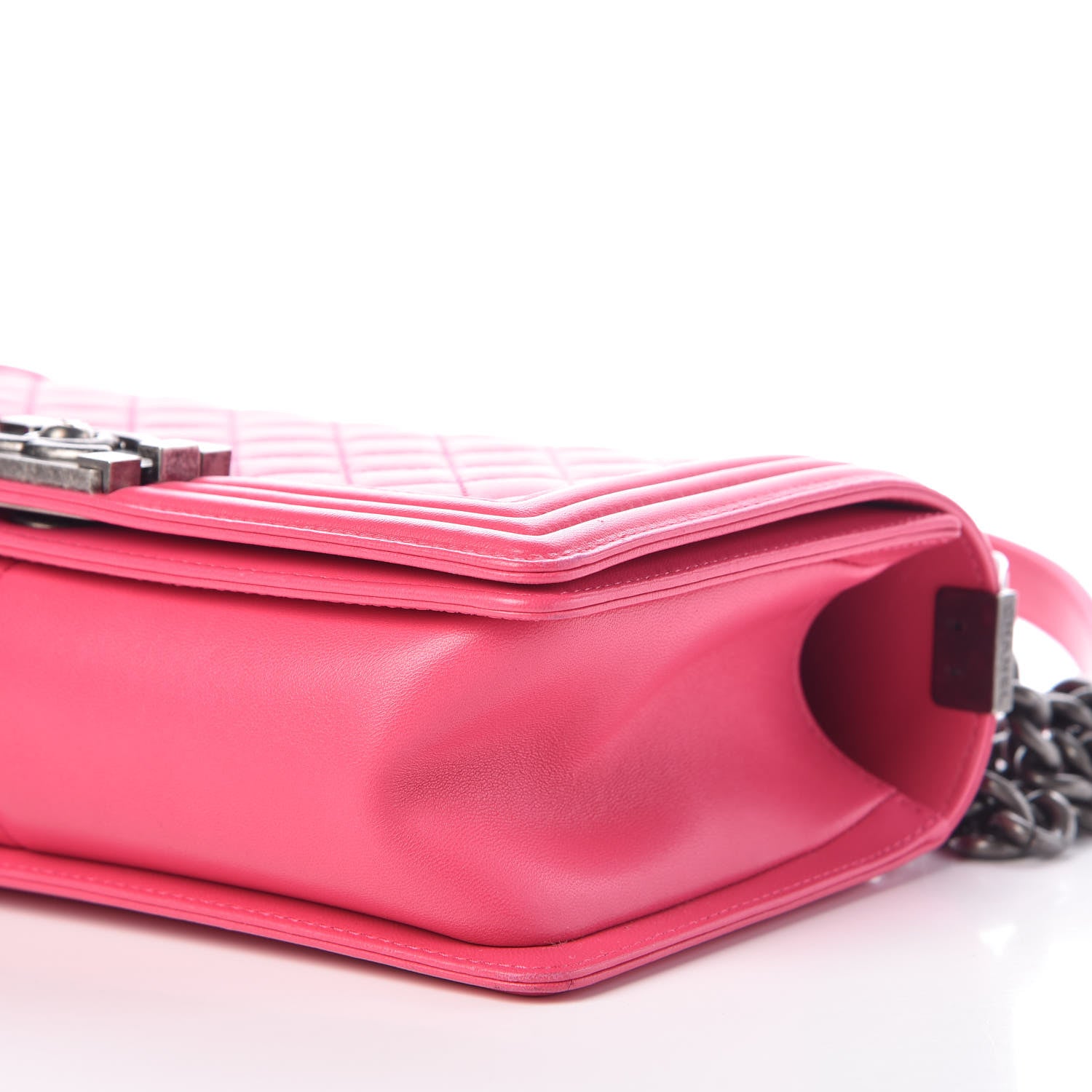 Chanel Lambskin Quilted Medium Boy Flap Fuchsia 6 of 10