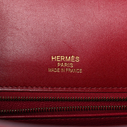 Hermes Tadelakt Ghillies Retourne Kelly 35 Rubis 5 of 9
