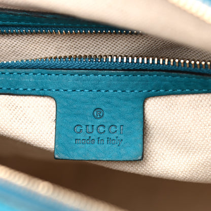 Gucci Monogram Vintage Web Medium Boston Teal 5 of 9