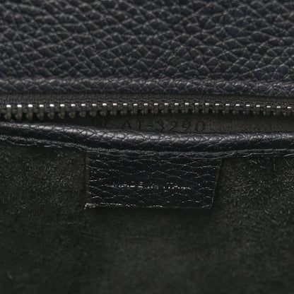 Celine Drummed Calfskin Nano Luggage Black 6 of 11
