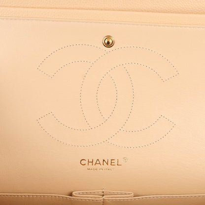 Chanel Caviar Quilted Jumbo Double Flap Beige Clair 6 of 7