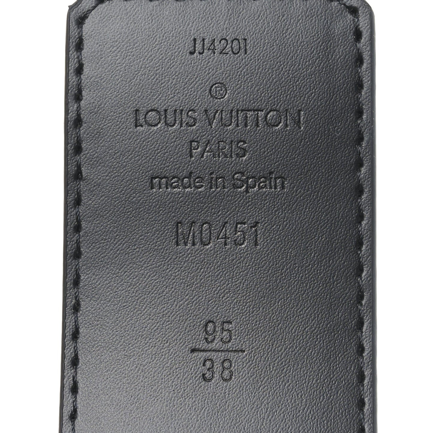 Monogram Eclipse 40mm Shake LV Initiales Reversible Belt 95 38 Black