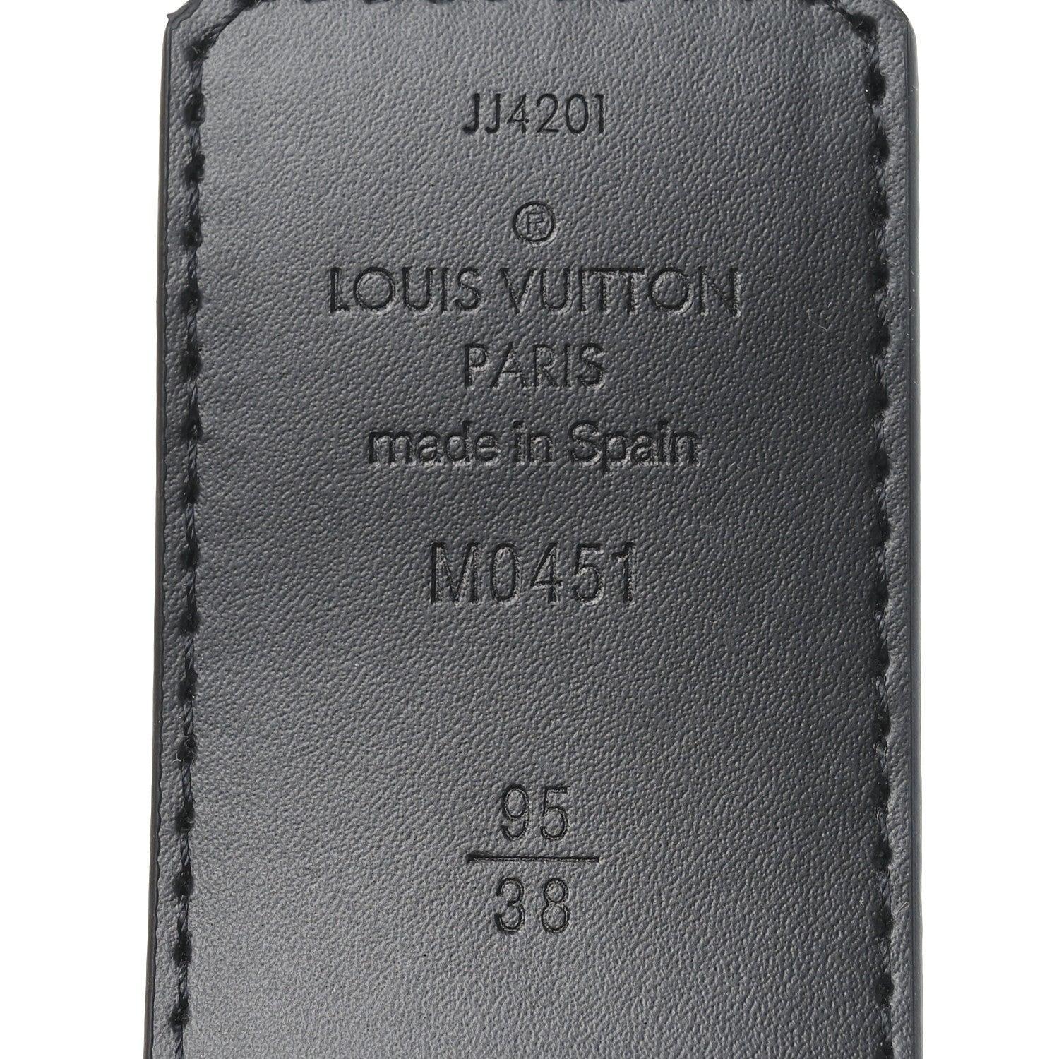 Louis Vuitton Monogram Eclipse 40mm Shake LV Initiales Reversible Belt 95 38 Black 5 of 5
