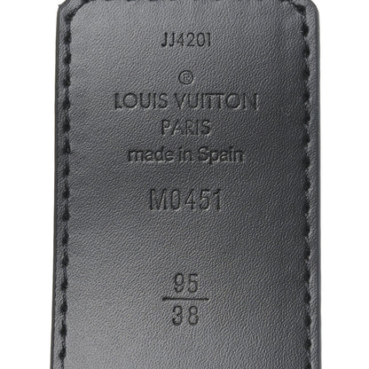 Louis Vuitton Monogram Eclipse 40mm Shake LV Initiales Reversible Belt 95 38 Black 5 of 5