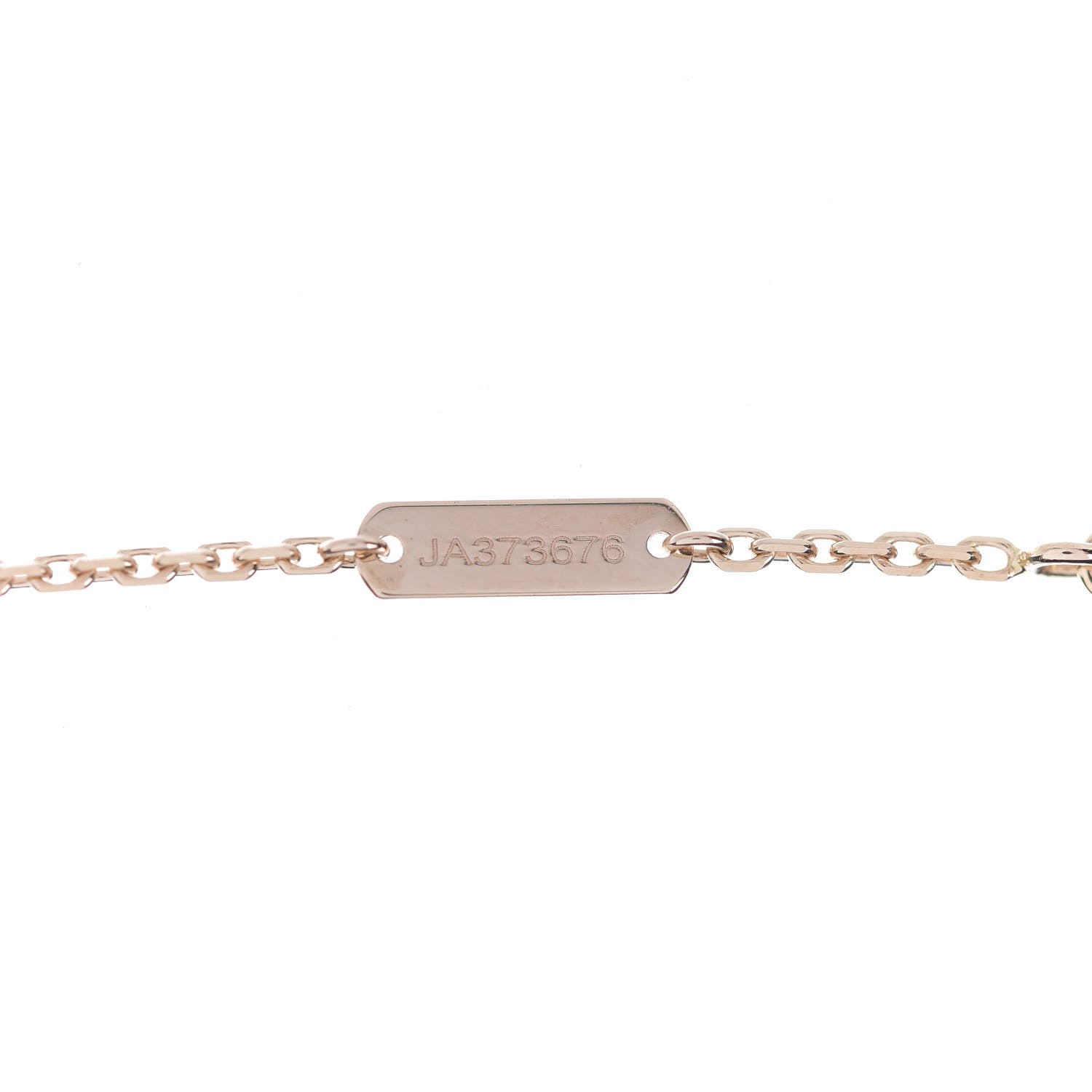 Van Cleef & Arpels 18K Rose Gold Vintage Alhambra Pendant Necklace 7 of 7