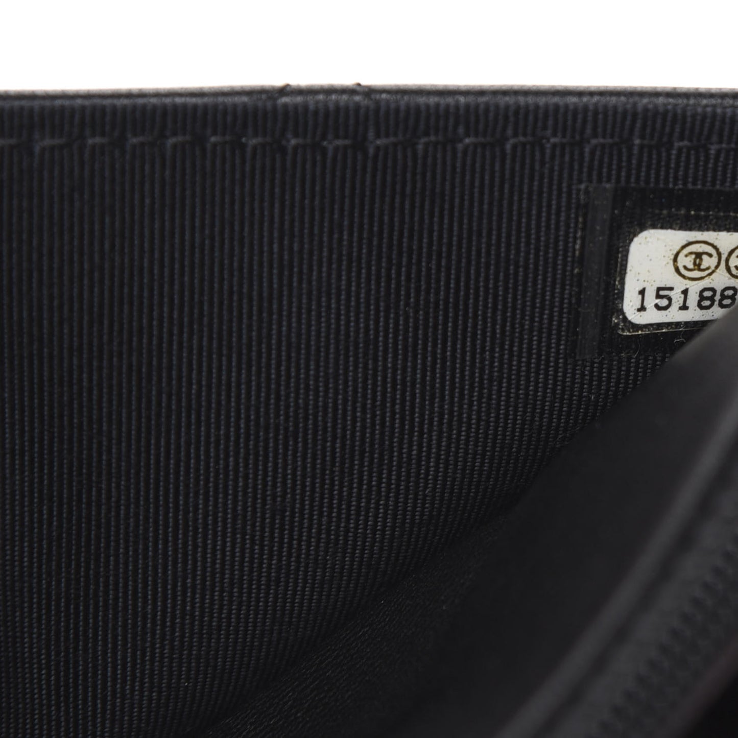 Lambskin Quilted Wallet On Chain WOC Black
