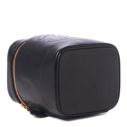 Chanel Caviar Vanity Cosmetic Case Black 3 of 9