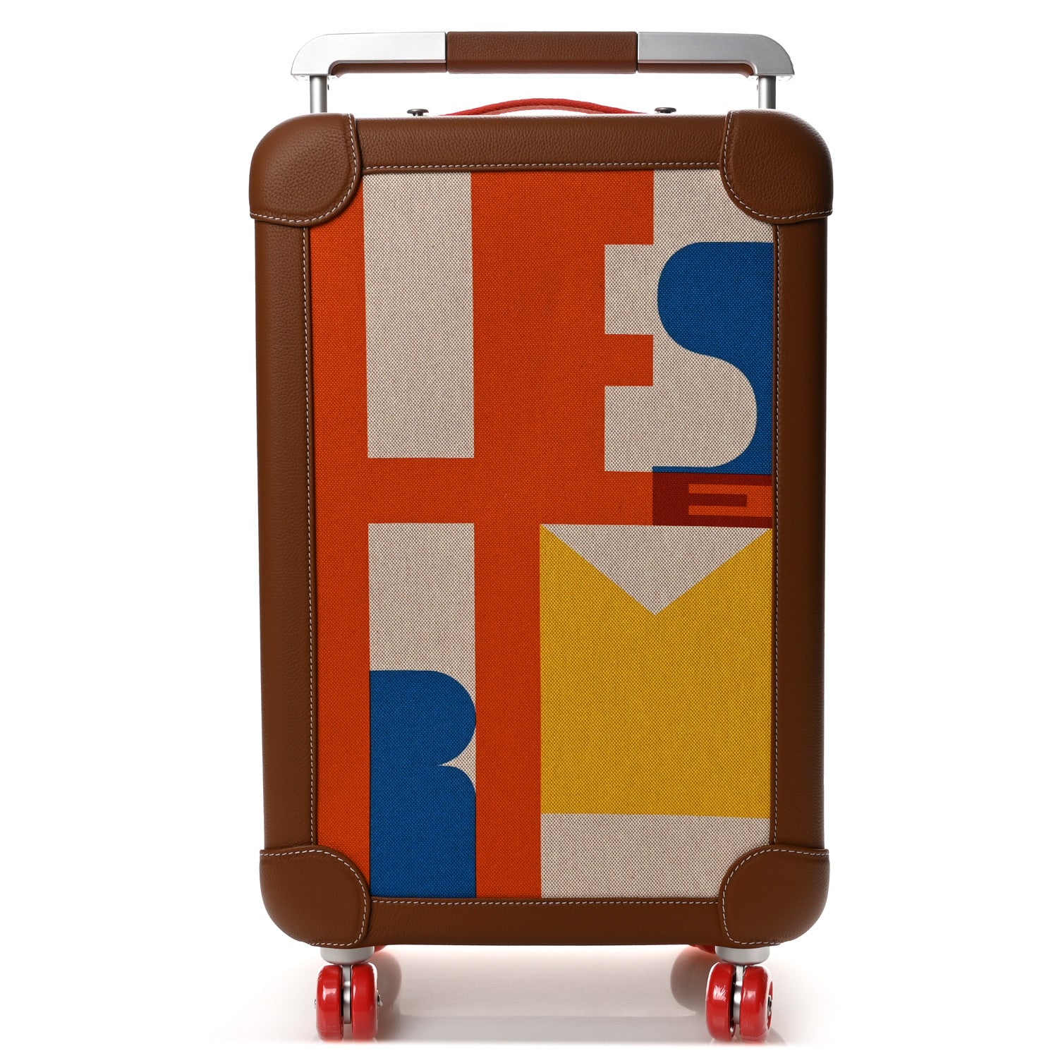 Hermes Canvas Taurillon Regate RMS Rolling Trolley Luggage Multicolor 1 of 9