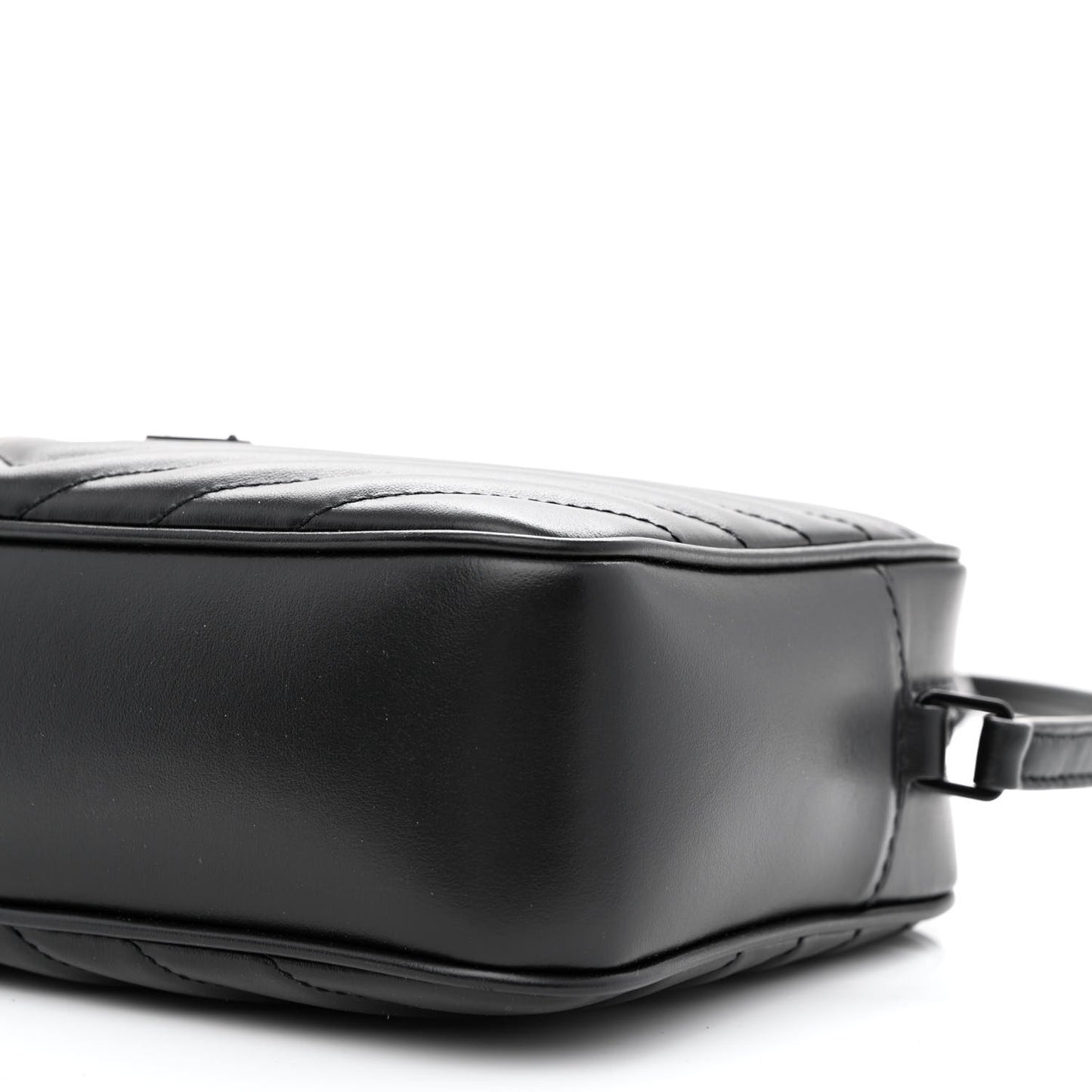 Calfskin Matelasse Monogram Monochrome Lou Camera Bag Black