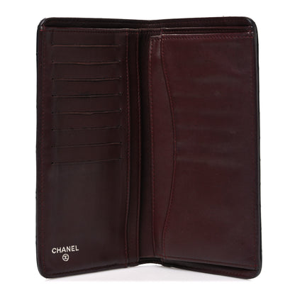 Chanel Lambskin Quilted Yen Wallet Black 5 of 8