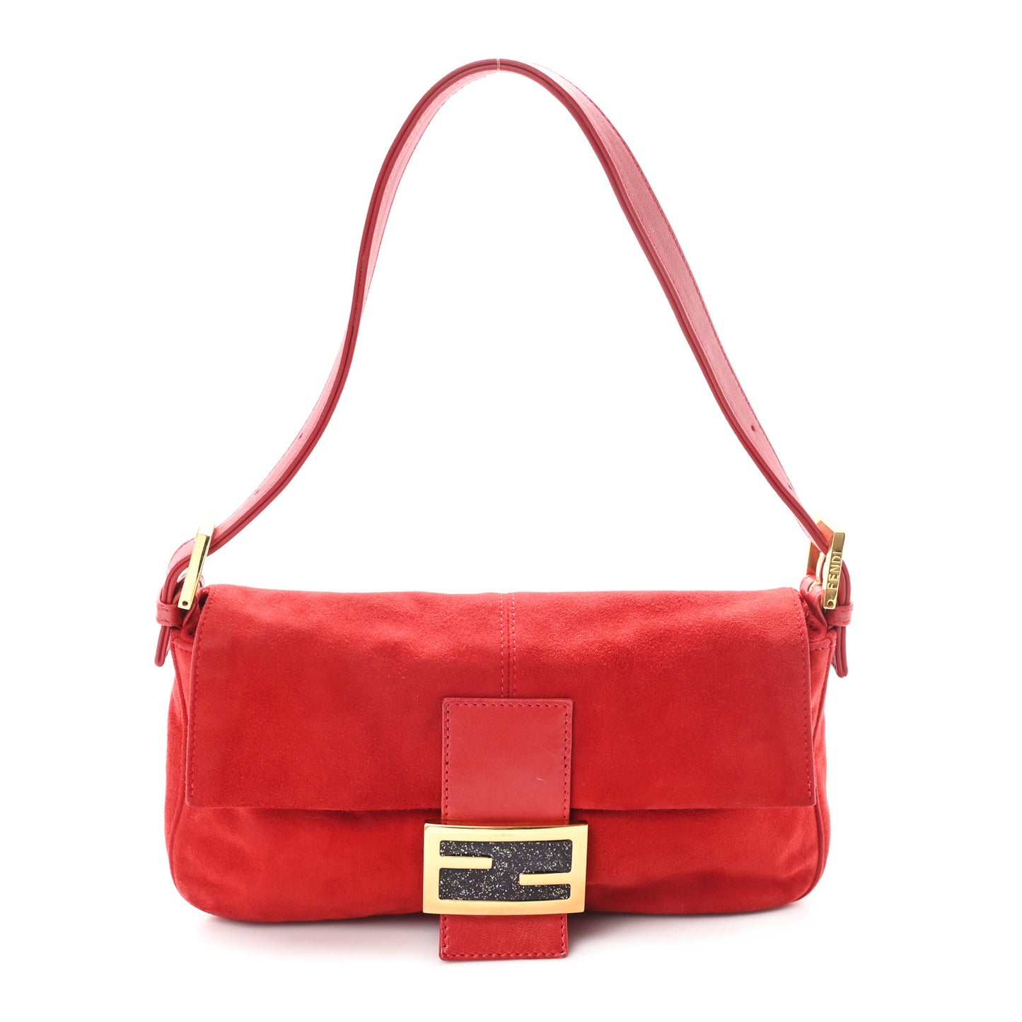 Suede Baguette Red