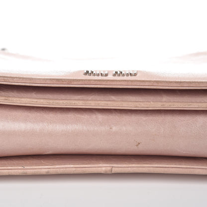 Miu Miu Vitello Shine Club Shoulder Bag Mughetto 24 of 29
