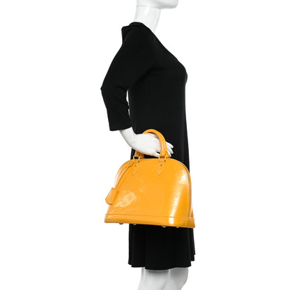 Louis Vuitton Vernis Alma PM Jaune Passion 2 of 11