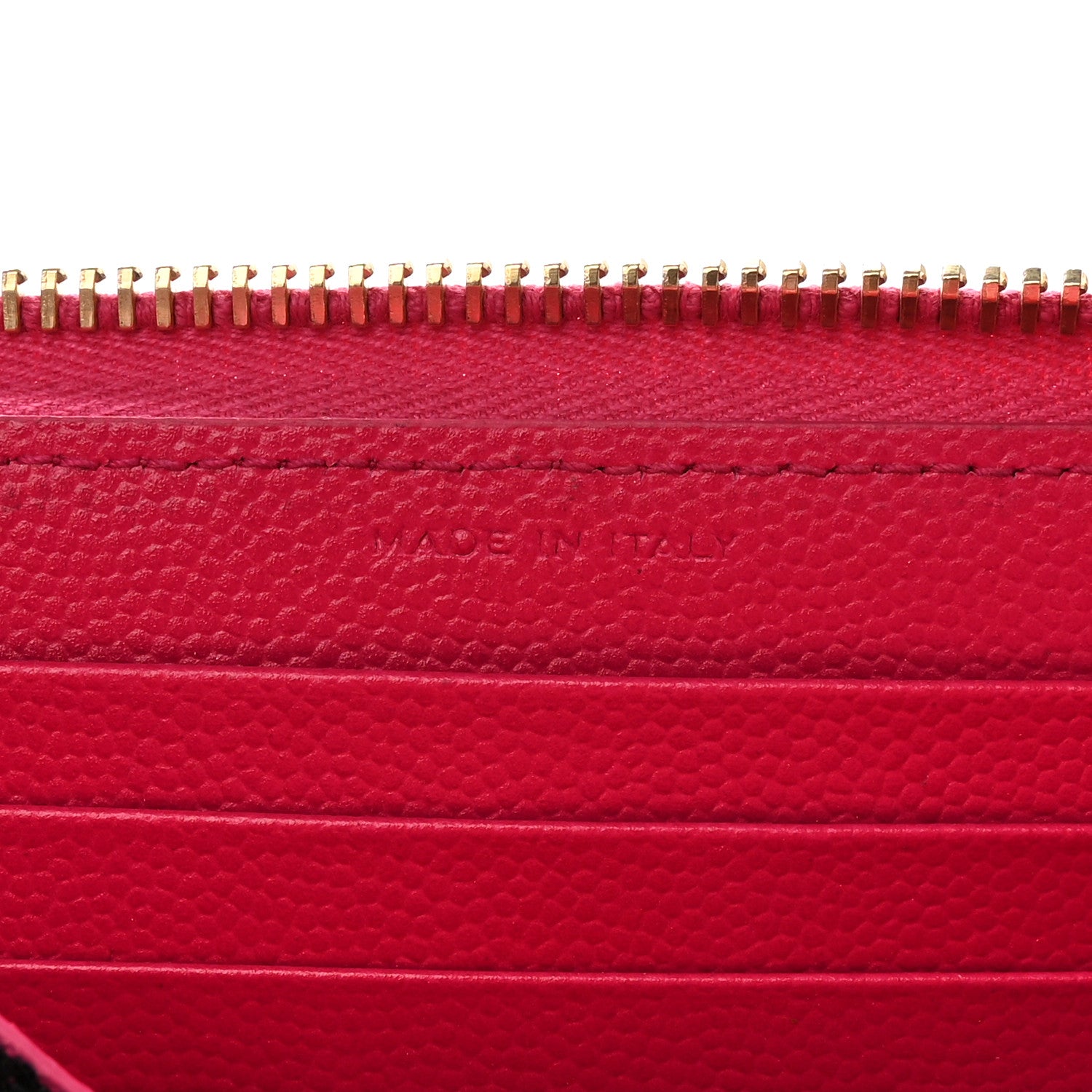 Saint Laurent Grain De Poudre Matelasse Chevron Monogram Phone Wallet Pink 7 of 12