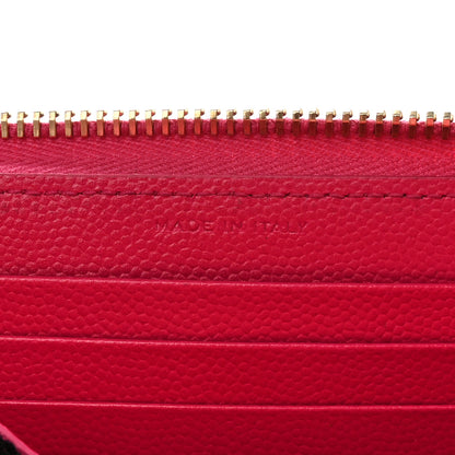 Saint Laurent Grain De Poudre Matelasse Chevron Monogram Phone Wallet Pink 7 of 12