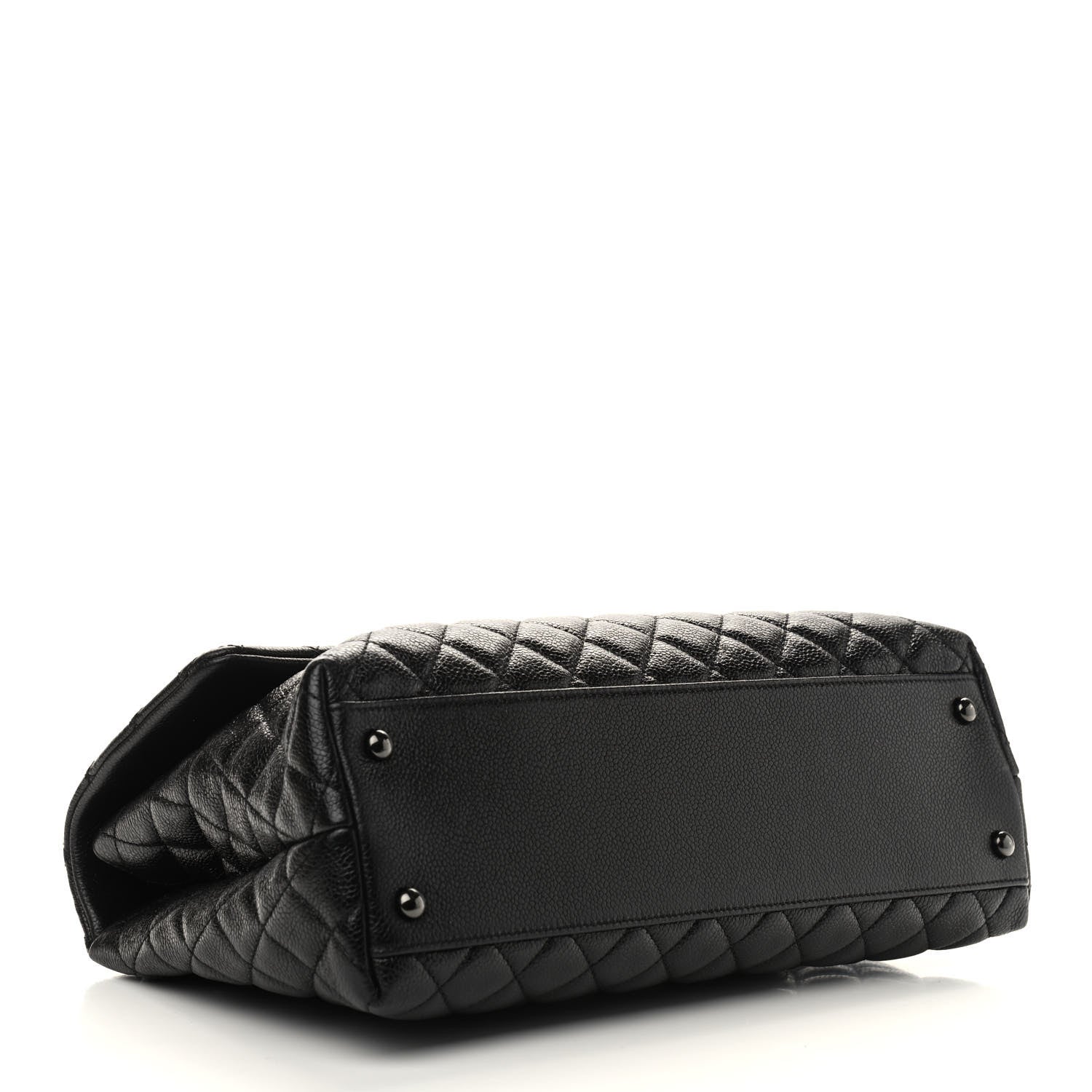 Chanel Caviar Quilted Medium Coco Handle Flap So Black 4 of 9