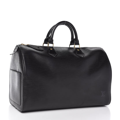 Louis Vuitton Epi Speedy 35 Black 3 of 10