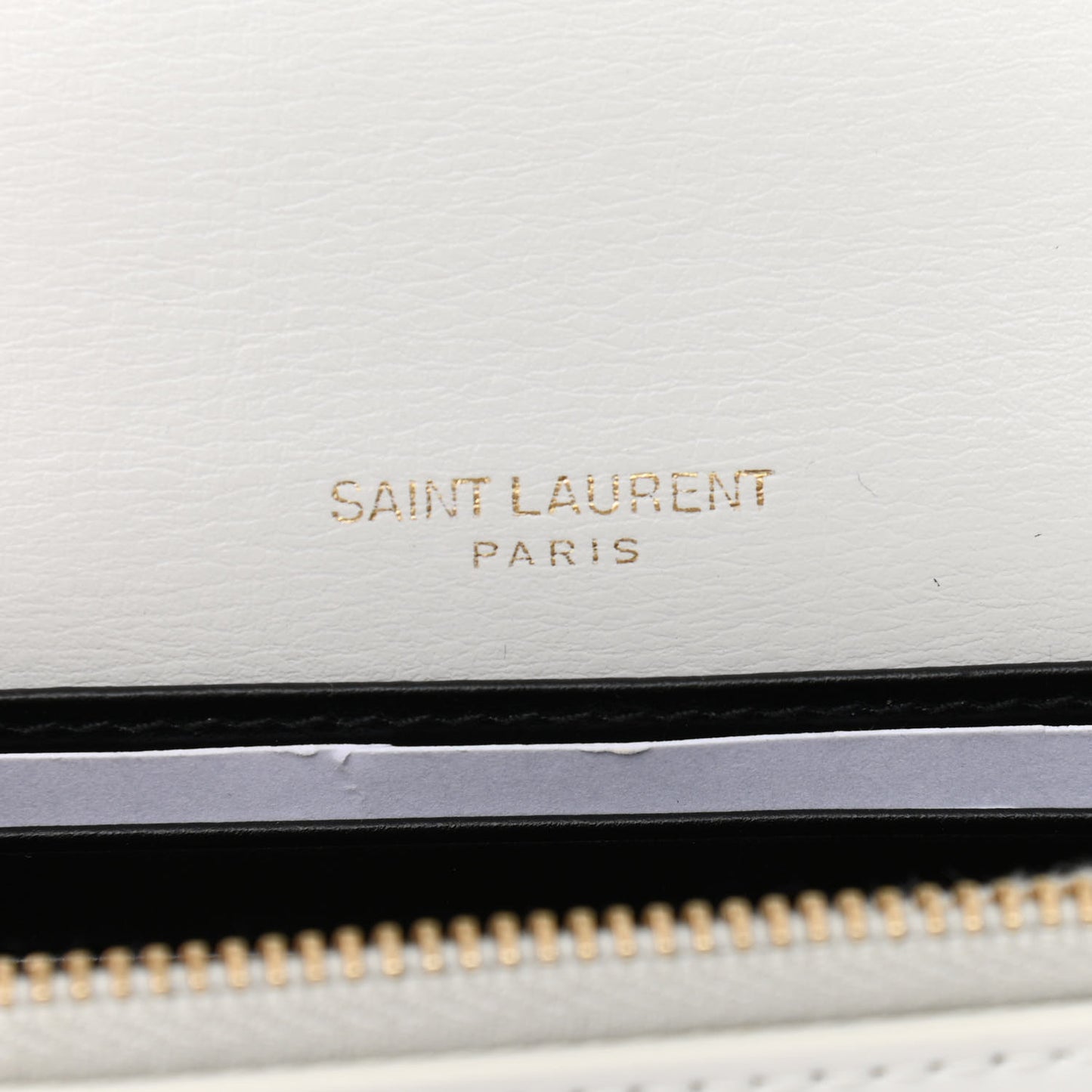 New Aspen Calfskin Bi-Color Monogram Sunset Chain Wallet Black Dirty White