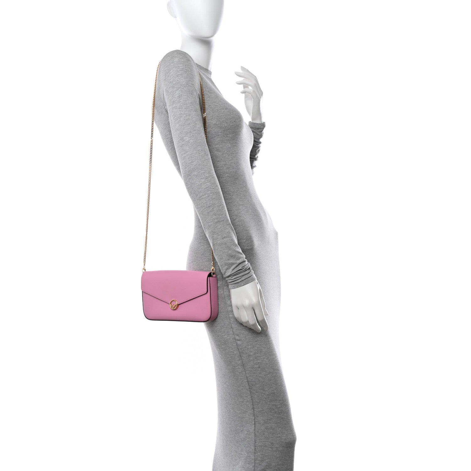 Fendi Vitello Cruise F is Fendi Envelope Wallet on Chain with Pouches Lollypop 2 of 16