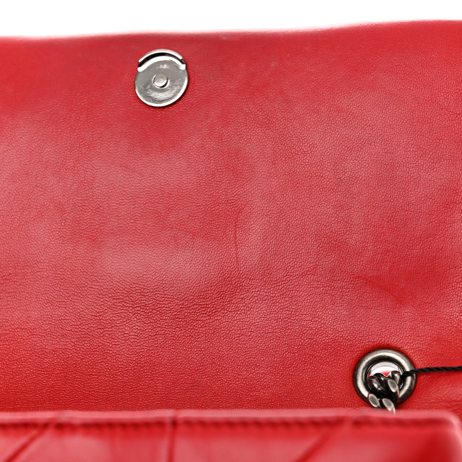 Saint Laurent Lambskin Patchwork Monogram Small Jamie Red 13 of 14