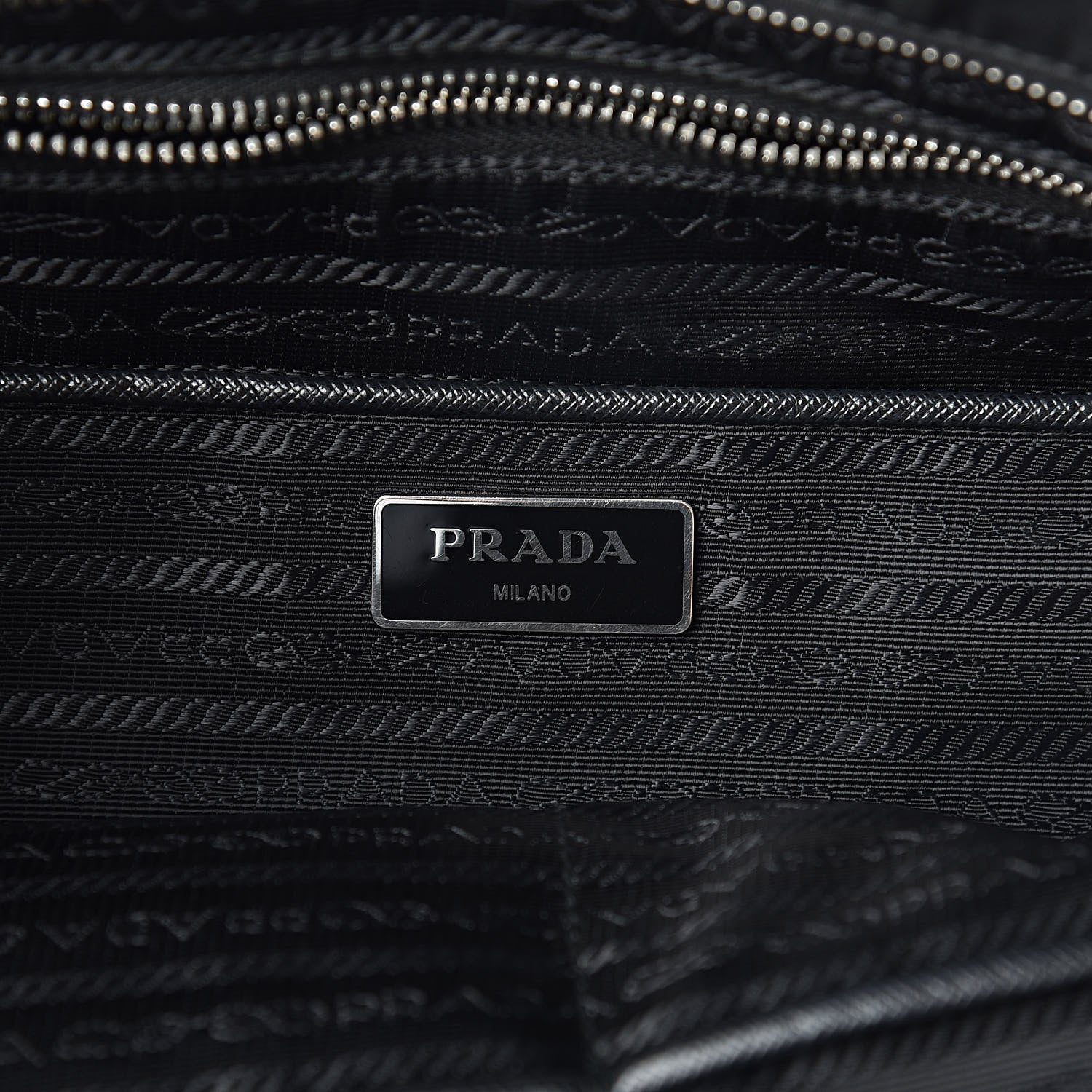 Prada Nylon Tessuto Impuntu Quilted Shoulder Bag Black 6 of 11