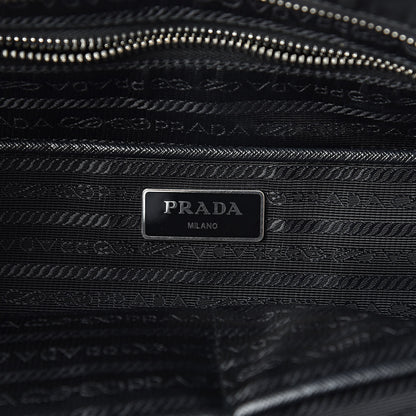 Prada Nylon Tessuto Impuntu Quilted Shoulder Bag Black 6 of 11