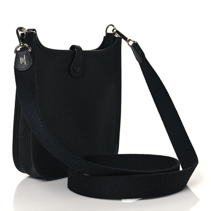Hermes Taurillon Clemence Evelyne TPM Black 3 of 11