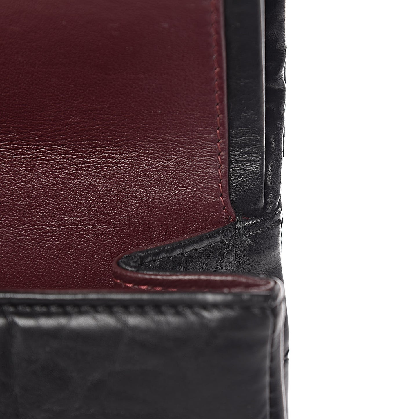 Aged Calfskin Quilted 2.55 Reissue 227 Flap Black