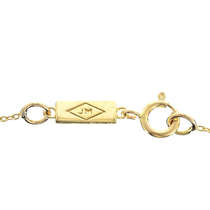 Jennifer Meyer 18K Yellow Gold Diamond Blue Sapphire Mini Open Evil Eye Necklace 6 of 6