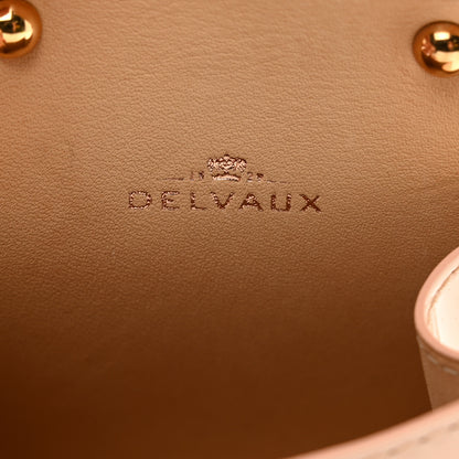 Delvaux Patent Calfskin Mini Brillant Bag Charm Beige 4 of 5