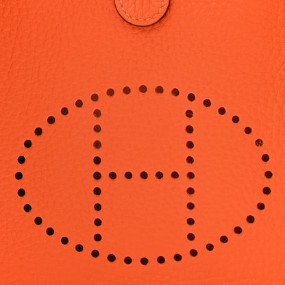 Hermes Taurillon Clemence Evelyne TPM Orange 8 of 11