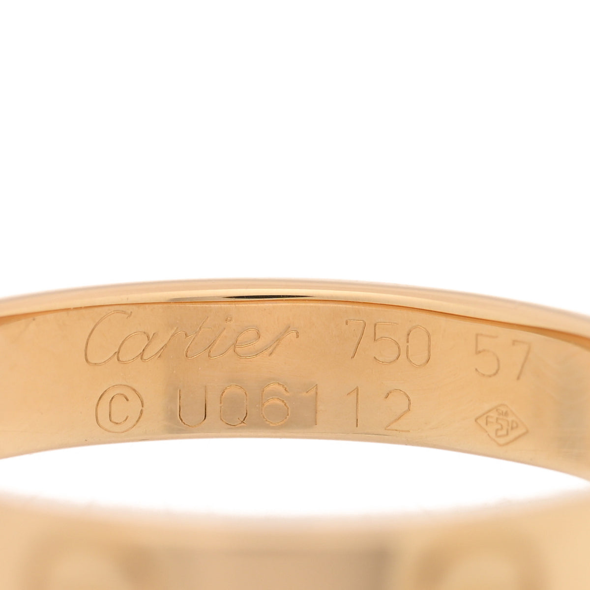Cartier 18K Yellow Gold 3.5mm LOVE Wedding Band Ring 57 8 4 of 4