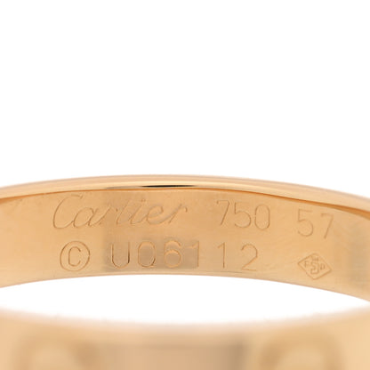 Cartier 18K Yellow Gold 3.5mm LOVE Wedding Band Ring 57 8 4 of 4
