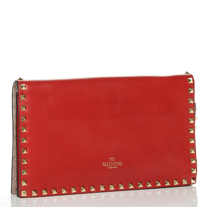 Valentino Garavani Nappa Rockstud Wristlet Clutch Rosso Valentino 3 of 9