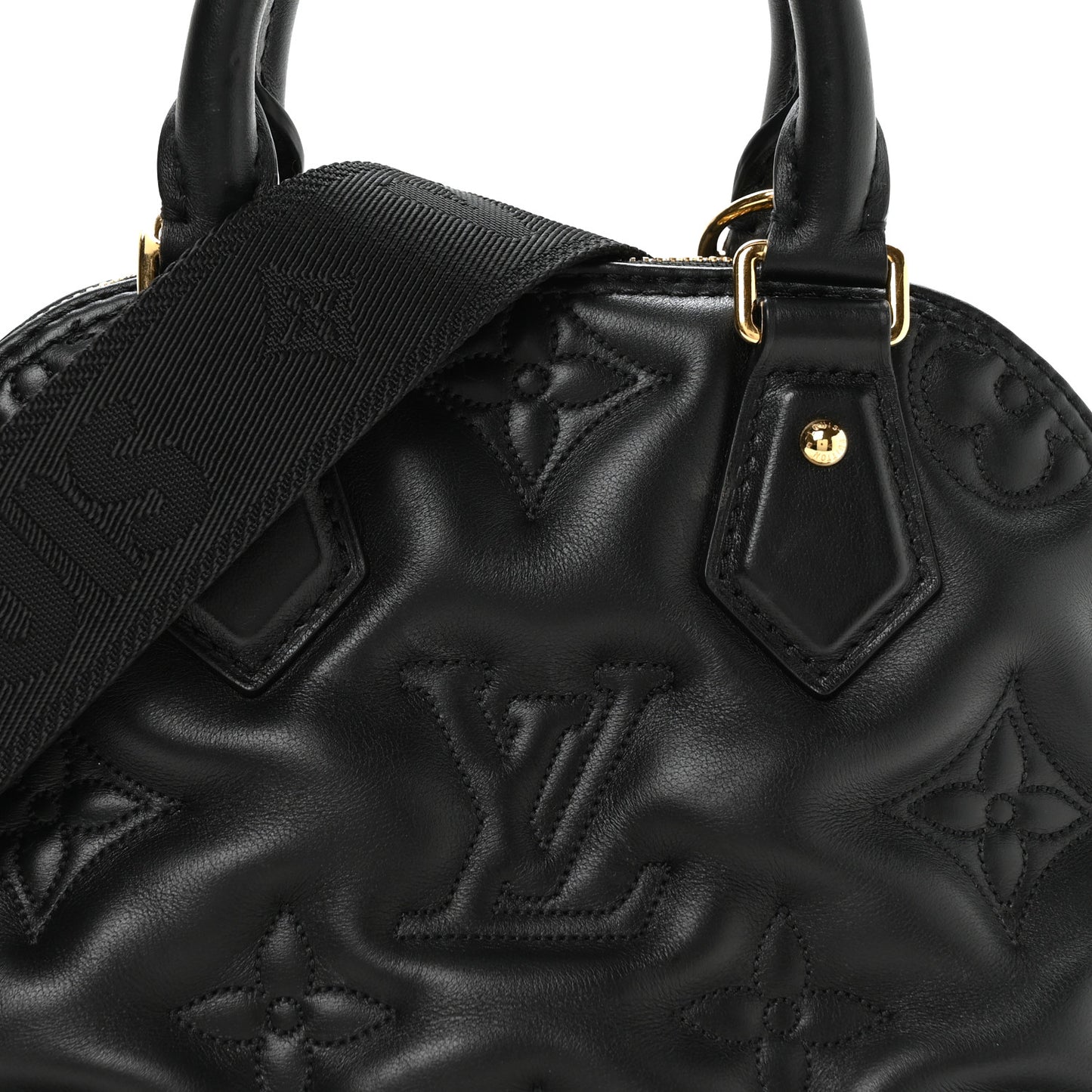 Calfskin Bubblegram Alma BB Black