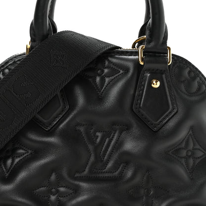Louis Vuitton Calfskin Bubblegram Alma BB Black 7 of 10