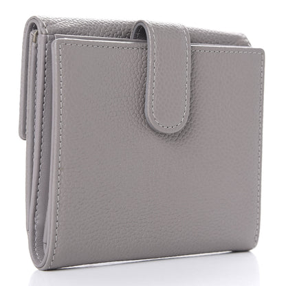 Chanel Caviar Timeless CC Compact French Wallet Light Grey 3 of 7