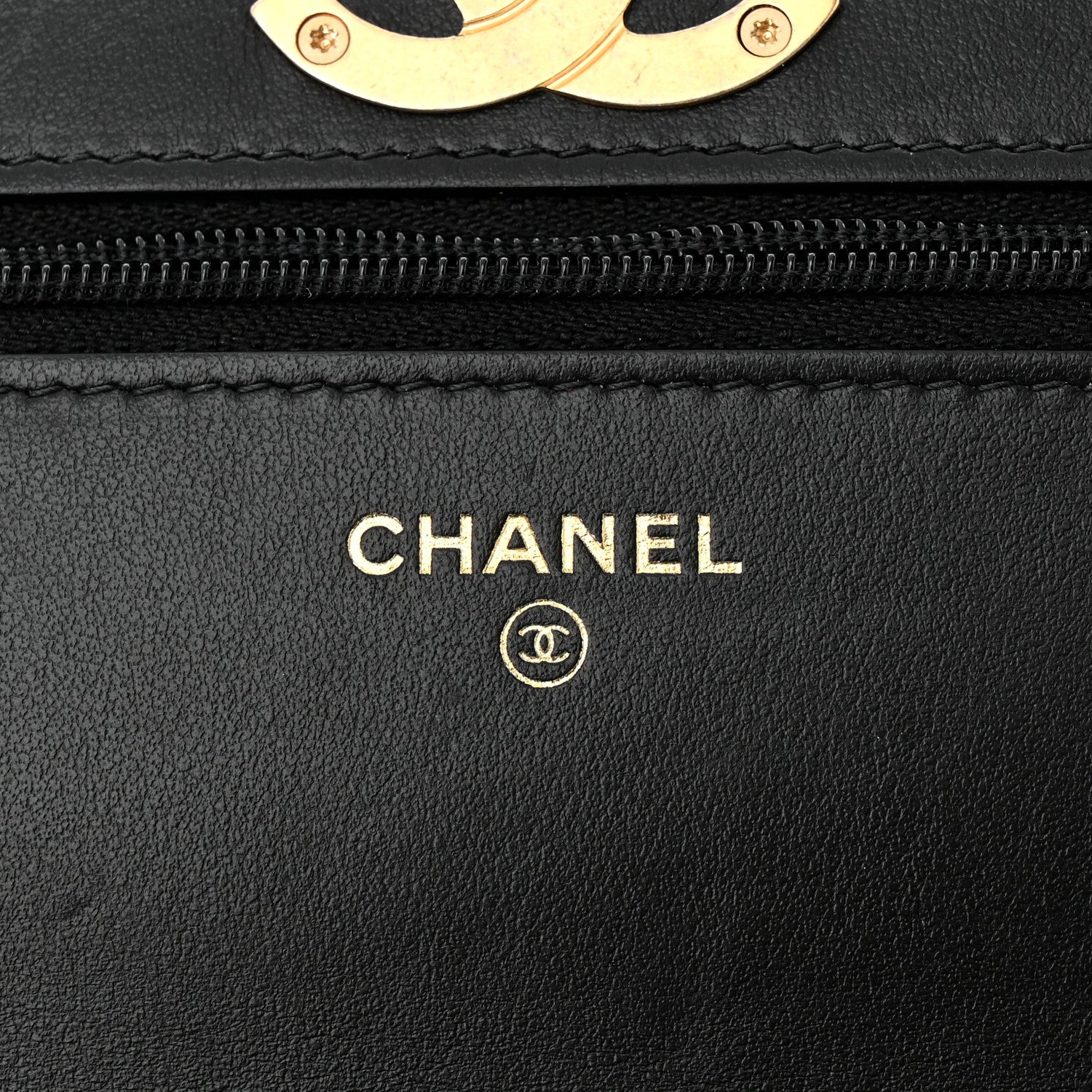 Chanel Caviar Quilted Camellia Wallet On Chain WOC Black 6 of 12