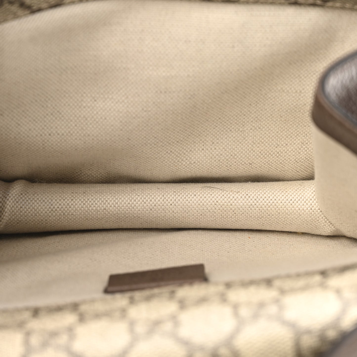 GG Supreme Monogram Web Small Neo Vintage Double Flap Messenger Bag Beige New Acero